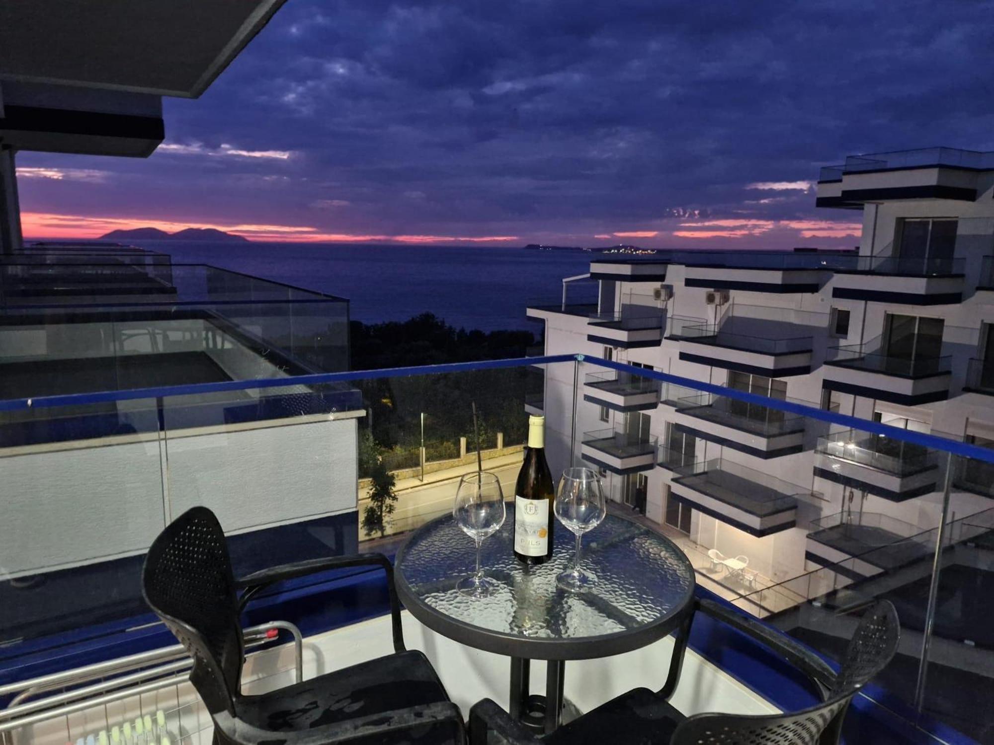 Ferienwohnung Sunset Vista Retreat Vlorë Exterior foto